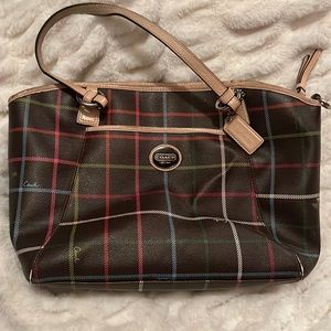 COACH brown leather purse